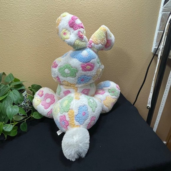 Dan Dee Collectors Choice Easter Bunny Rabbit Plush Flowers Spring Pink - Picture 3 of 5